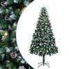 vidaXL Kunstigt juletr&aelig; med stativ Gr&oslash;n 240 cm PVC og St&aring;l og Plastik