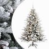 vidaXL Kunstigt juletr&aelig; med julekugle 150 cm 150 LED'er Varm hvid