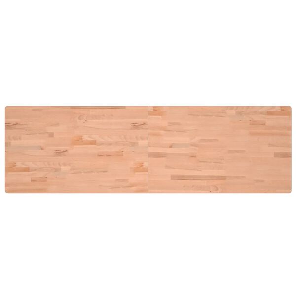 vidaXL skrivebordsplade 180x55x2,5 cm massivt b&oslash;getr&aelig;