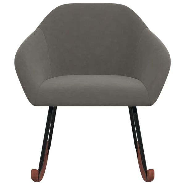 vidaXL gyngestol stof m&oslash;rkegr&aring;