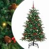 vidaXL Kunstigt juletr&aelig; med stativ Gr&oslash;n 150 cm PVC og metal og plast