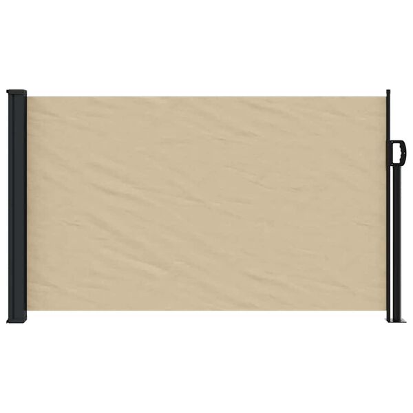 vidaXL sidemarkise 117x300 cm sammenrullelig beige