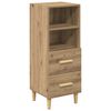 vidaXL Sideboard artisan eg 34 x 34.5 x 90 cm Konstrueret tr&aelig;