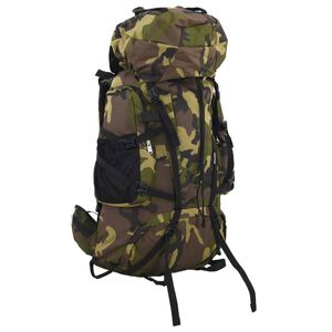 vidaXL vandretaske 60 l camouflage oxfordstof gr&oslash;n
