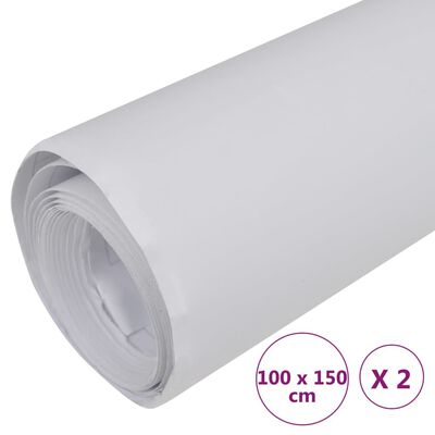 vidaXL bilfolier 2 stk. 100x150 cm mat hvid
