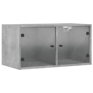 vidaXL v&aelig;gskab med glasl&aring;ger 68,5x37x35 cm betongr&aring;