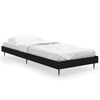 vidaXL sengeramme 75x190 cm konstrueret tr&aelig; sort