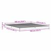vidaXL Gulv seng ramme Naturfarvet 213.5 x 104 x 9 cm Massiv fyrretræ