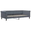 vidaXL daybed 90x200 cm velour m&oslash;rkegr&aring;