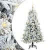 vidaXL Kunstigt Hinged Juletr&aelig; med 150 LED'er Hvid 150 cm PE og PVC