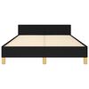 vidaXL Sengeramme uden madras Sort 120x200 cm Stof