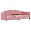 vidaXL daybed med madras 100x200 cm velour pink