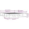 vidaXL sengeramme 120x200 cm massivt træ sort