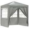 vidaXL Party Tent Lysegr&aring; 200 x 200 x 240 cm PE og st&aring;l