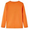 Lang&aelig;rmet T-shirt til b&oslash;rn str. 128 cm orange