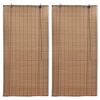 vidaXL rullegardiner 2 stk. 100x160 cm bambus brun