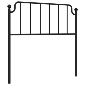 vidaXL udskiftningsgavl 100 cm metal sort