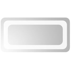 vidaXL badev&aelig;relsesspejl med LED-lys 40x20 cm