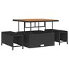 vidaXL Havesofa S&aelig;t 8 pcs Sort polyrattan