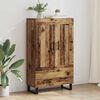 vidaXL Highboard Gammelt træ 69,5 x 31 x 115 cm Konstrueret træ