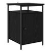 vidaXL Natskab Sort eg 40 x 42 x 60cm Konstrueret tr&aelig;