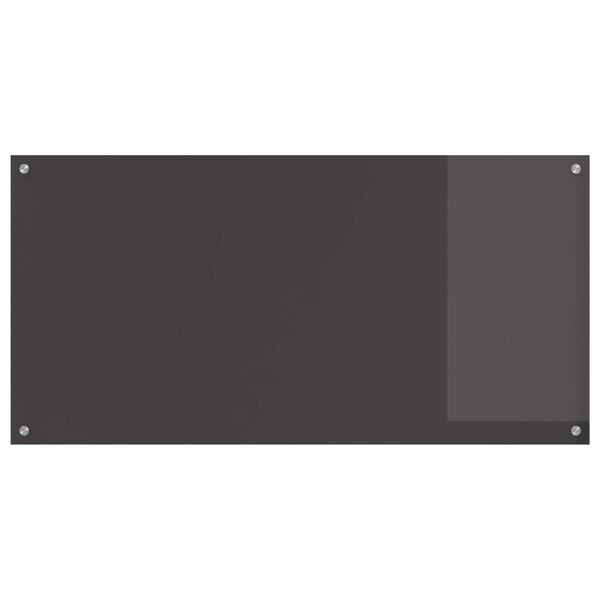 vidaXL K&oslash;kken bagv&aelig;g M&oslash;rkegr&aring; 120 x 60 x 0,6 cm h&aelig;rdet glas