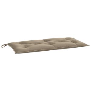vidaXL hynde til haveb&aelig;nk 110x50x7 cm oxfordstof gr&aring;brun