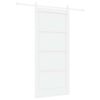 vidaXL Skyded&oslash;r ORKDAL 93 x 202 cm Konstrueret tr&aelig; Hvid