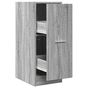 vidaXL apotekerskab 30x41x77,5 cm konstrueret tr&aelig; gr&aring; sonoma-eg