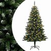 vidaXL Kunstigt Hinged Juletr&aelig; 150 cm 150 LED'er Varm hvid