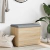 vidaXL opbevaringsb&aelig;nk Sonoma eg 62x42x45 cm konstrueret tr&aelig;