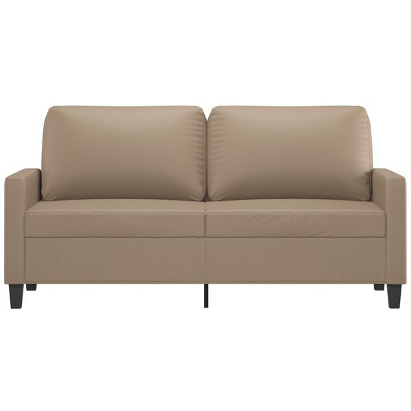 vidaXL 2-personers sofa 140 cm kunstlæder cappuccino