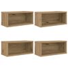 vidaXL CD Opbevaringsr&aelig;kke 4 stk. Artisan-eg 40 x 17 x 17 cm