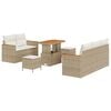 vidaXL Havesofa S&aelig;t 8 stk. Beige polyrattan