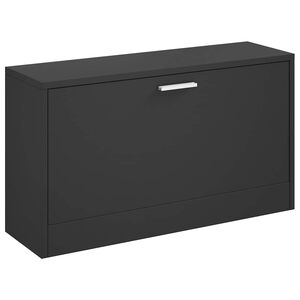 vidaXL skob&aelig;nk sort 80x24x45 cm konstrueret tr&aelig;