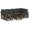 vidaXL Havesofa S&aelig;t 7 stk. Gr&aring; polyrattan