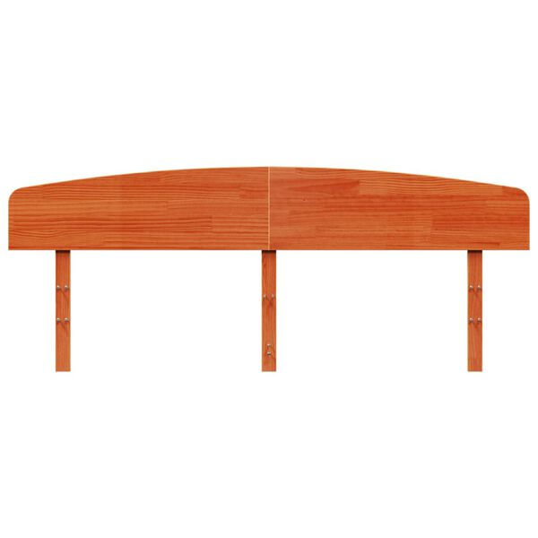 vidaXL sengegavl 180 cm massivt fyrretr&aelig; gyldenbrun