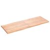vidaXL bordplade 160x60x(2-4) cm naturlig kant behandlet tr&aelig; lysebrun