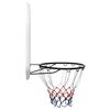 vidaXL basketballkurv med plade 109x71x3 cm polyethylen hvid