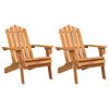 vidaXL Adirondack-stole 2 stk. massivt akacietr&aelig;
