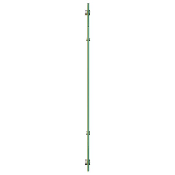 vidaXL Køkken bagvæg Gul 110 x 60 x 0,6 cm hærdet glas