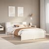 vidaXL seng med reol uden madras 140x200 cm massivt fyrretr&aelig; hvid