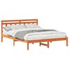 vidaXL Sengestel Brun 160 x 200 cm Massiv fyrretr&aelig;