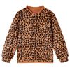 vidaXL Sweatshirt til b&oslash;rn str. 104 cognacfarvet