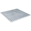 vidaXL Gitter S&oslash;lv 50 x 50 x 2 cm Hot-Dip Galvaniseret St&aring;l