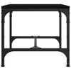 vidaXL sideborde 2 stk. 40x40x35 cm konstrueret træ sort