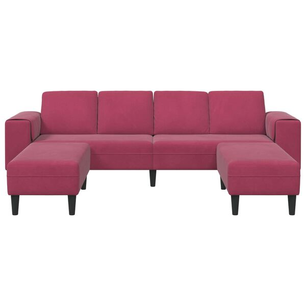 vidaXL Stue Sofa 3 pcs Vinr&oslash;d
