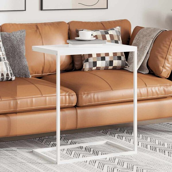 vidaXL sidebord 55x35x66 cm konstrueret tr&aelig; hvid