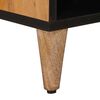 vidaXL TV-skab med d&oslash;r Naturfarvet 80 x 31,5 x 46 cm Massivt mangotr&aelig;