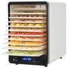 vidaXL fødevaredehydrator med 10 bakker 550 W hvid